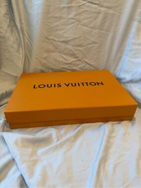 Louis Vuitton Orange and Black Logo Gift Box